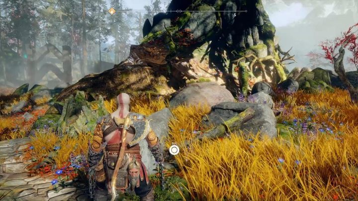 Miejsce odkopania skarbu: Rzeczna Przełęcz - Niedaleko chatki wiedźmy, blisko żółwia - God Of War: Mapy Skarbów - lista wszystkich, porady - God Of War - poradnik do gry