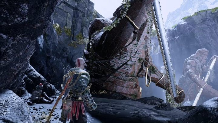 Miejsce odkopania skarbu: Kanał Kamieniarza - niedaleko sklepu Broka - God Of War: Mapy Skarbów - lista wszystkich, porady - God Of War - poradnik do gry