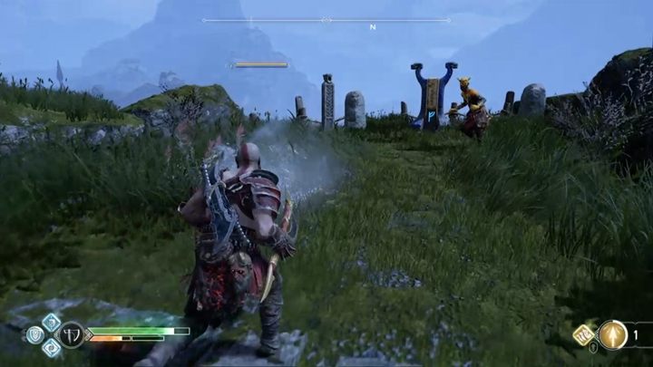 Pierwszy ołtarz znajdziesz za drewnianym mostem - dość łatwo go odnaleźć - God Of War: Uwolnij smoki - lista, porady - God Of War - poradnik do gry