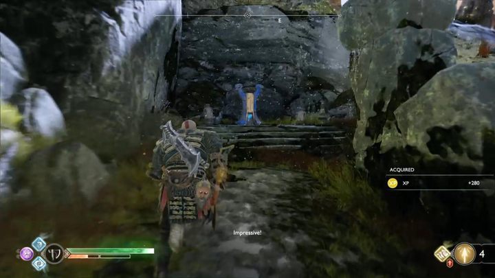 Pierwszy ołtarz na lewo od smoka, bardzo blisko zejścia z początku lokacji - God Of War: Uwolnij smoki - lista, porady - God Of War - poradnik do gry