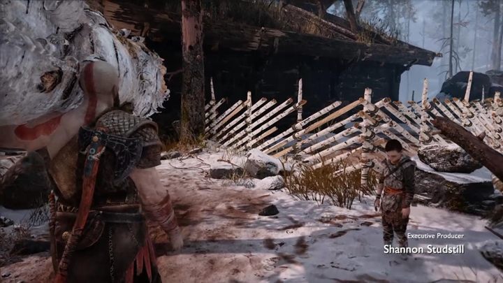 Na początku gry zobaczysz Kratosa, który ścina drzewo - God Of War: Oznaczone drzewa - solucja, opis przejścia - God Of War - poradnik do gry
