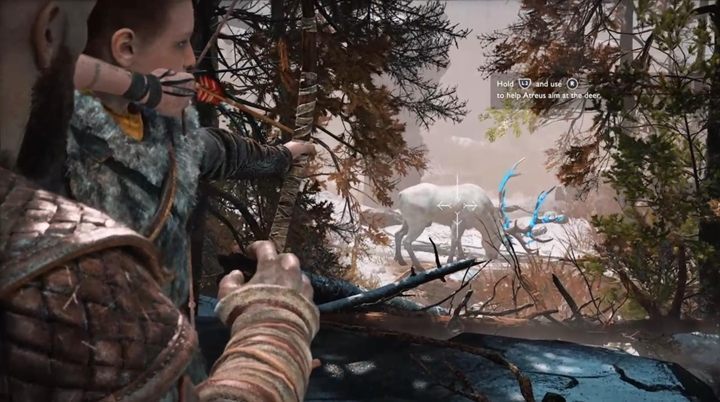 Wróć teraz na właściwy szlak i trop zwierzynę - God Of War: Oznaczone drzewa - solucja, opis przejścia - God Of War - poradnik do gry
