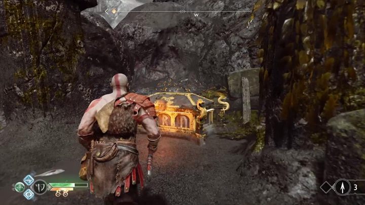 Komentarz: Musisz ustawić dzwony w odpowiednim położeniu, a odblokujesz skrzynię i będziesz mógł sięgnąć po jej zawartość - God Of War: Zapomniane jaskinie - lista sekretów i znajdziek - God Of War - poradnik do gry