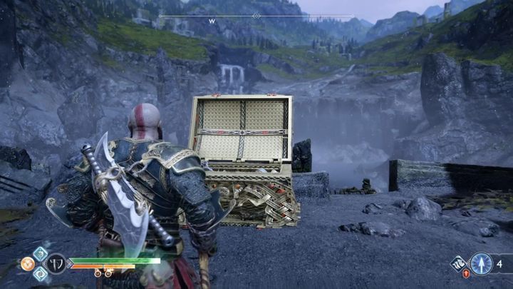 Komentarz: Do skrzyni dość łatwo dotrzeć - musisz piąć się sukcesywnie do góry - God Of War: Posterunek Elfów Światła - lista sekretów i znajdziek - God Of War - poradnik do gry