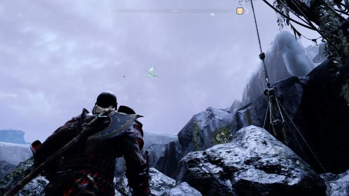 Komentarz: Kruk lata niedaleko mistycznej bramy - God Of War: Kopalnie Volundr - lista sekretów i znajdziek - God Of War - poradnik do gry