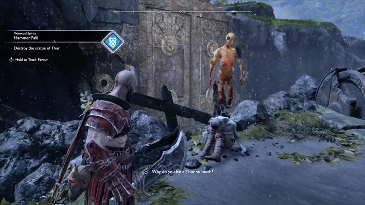 Komentarz: Twoim zadaniem jest udać się Veidrrgard i zniszczyć statuę Thora - God Of War: Skalne Wodospady - lista sekretów i znajdziek - God Of War - poradnik do gry