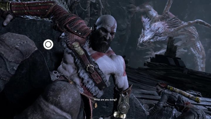 Kratos będzie musiał użyć windy, by zaatakować nią smoka - God of War: Smok z Wnętrza Góry - God Of War - poradnik do gry