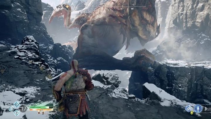 Kratos musi skorzystać z wąskiego przejścia i w kolejnej lokacji powtórzyć sztuczkę z kryształem - God of War: Smok z Wnętrza Góry - God Of War - poradnik do gry