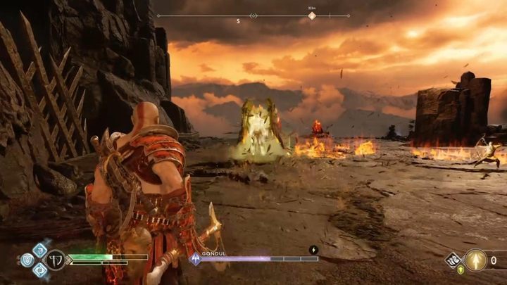 Szalejące płomienie z Muspelheimu zdobędziesz po wygranej walce z Gondul. - God Of War: Jak w pełni ulepszyć drugą broń Kratosa? - God Of War - poradnik do gry