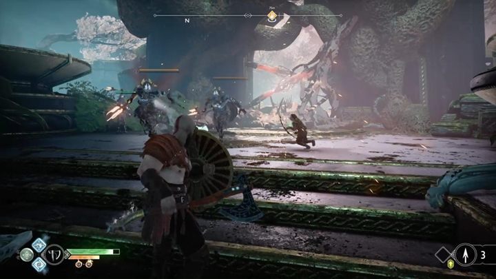 Idź przed siebie, a natkniesz się na nowych wrogów - mroczne elfy - God Of War: Światło Alfheimu - solucja, opis przejścia - God Of War - poradnik do gry