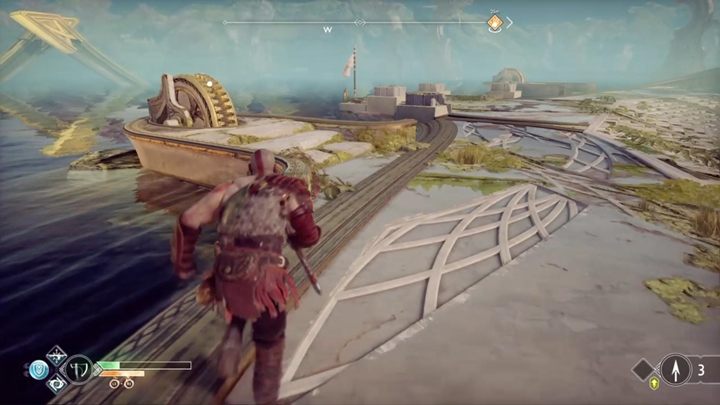 Skorzystaj teraz z kołowrotka i przesuń bramę - God Of War: Światło Alfheimu - solucja, opis przejścia - God Of War - poradnik do gry