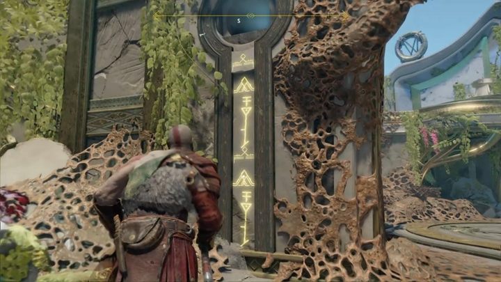 Gdy otworzysz skrzynię, przenieś kryształ na odblokowany otwór i pomóż Atreusowi wejść do góry - God Of War: Światło Alfheimu - solucja, opis przejścia - God Of War - poradnik do gry