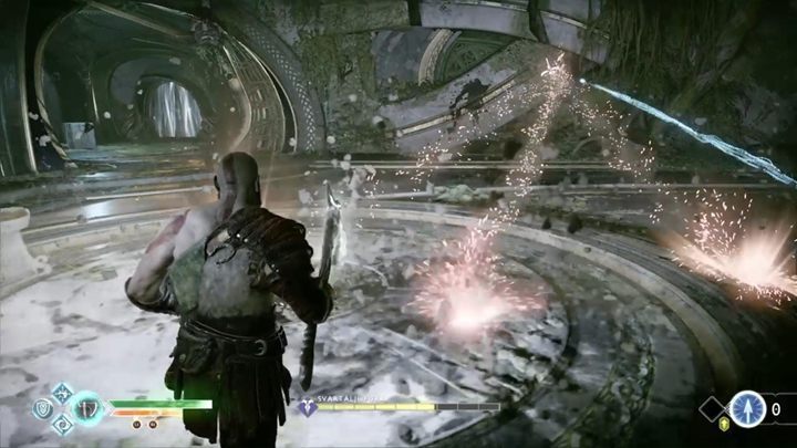 Walka z bossem Svartaljofurrem mocno przypomina potyczkę z klasycznymi elfami - God Of War: Światło Alfheimu - solucja, opis przejścia - God Of War - poradnik do gry