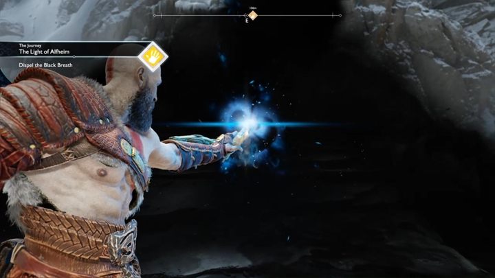 Wyjdź na zewnątrz świątyni Tyra i biegnij wielkim mostem przed siebie - God Of War: Światło Alfheimu - solucja, opis przejścia - God Of War - poradnik do gry