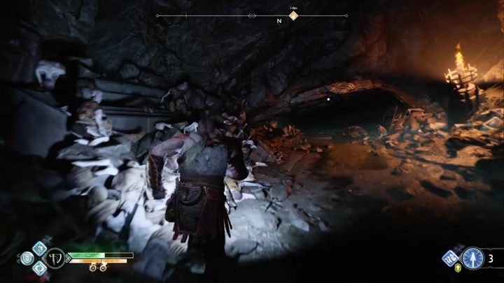 Wejdź teraz do wąskiego przejścia i przejdź nim dalej - God Of War: Wnętrze Góry - solucja, opis przejścia - God Of War - poradnik do gry