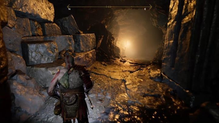 Po walce, udaj się do tunelu ze światłem - natkniesz się na sklep Broka - God Of War: Wnętrze Góry - solucja, opis przejścia - God Of War - poradnik do gry