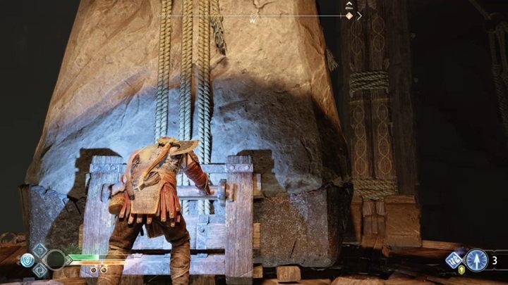 Idź do kolejnej windy i zrzuć głazy w przepaść - God Of War: Wnętrze Góry - solucja, opis przejścia - God Of War - poradnik do gry