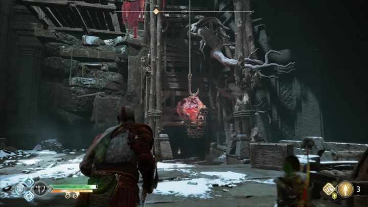 Skorzystaj ze strzał, wejdź do jaskini i wspinaj się do góry - God Of War: Wnętrze Góry - solucja, opis przejścia - God Of War - poradnik do gry