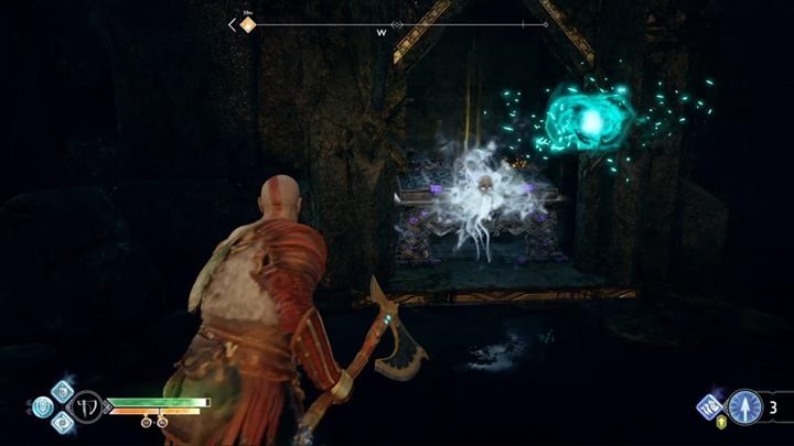 Na górze, zniszcz kolejne przejście z czerwonym kryształem i pokonaj wrogów - God Of War: Nowy Cel Podróży - solucja, opis przejścia - God Of War - poradnik do gry