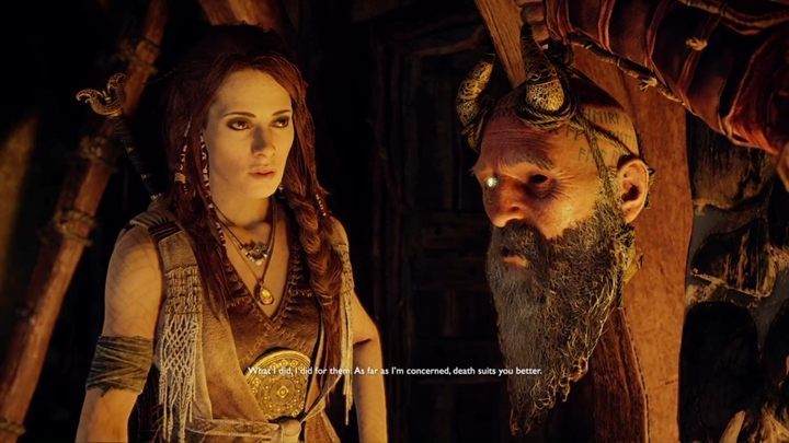 Reanimacja udana i zyskujemy nowego towarzysza - gadająca głowę Mimira - God Of War: Nowy Cel Podróży - solucja, opis przejścia - God Of War - poradnik do gry