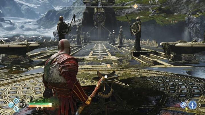 Udaj się na Wybrzeże Dziewięciu i wejdź na most - God Of War: Nowy Cel Podróży - solucja, opis przejścia - God Of War - poradnik do gry
