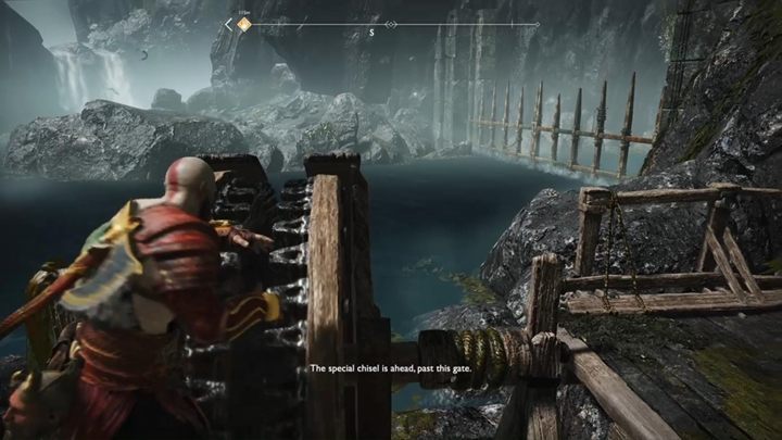 Zjedź windą na dół i wejdź do łodzi - God Of War: Magiczne Dłuto - solucja, opis przejścia - God Of War - poradnik do gry