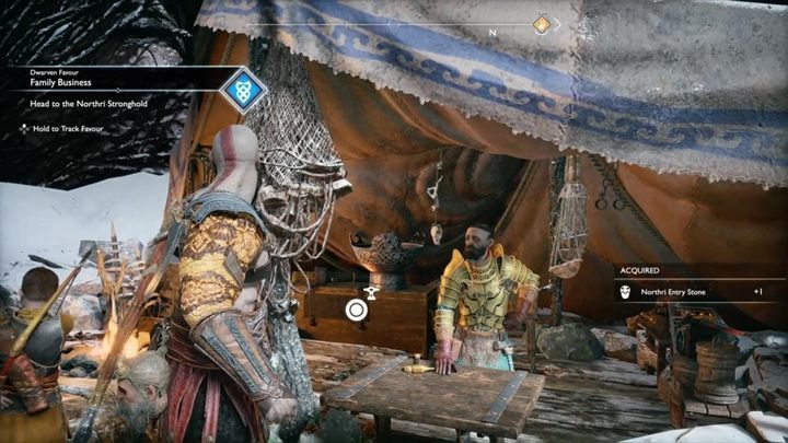 Po walce, wejdź łańcuchem na górę, gdzie spotkasz Sindriego - God Of War: Magiczne Dłuto - solucja, opis przejścia - God Of War - poradnik do gry