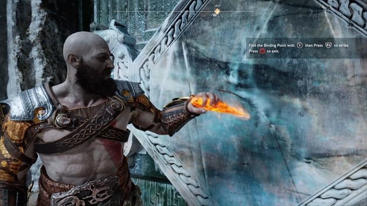 Podejdź do drzwi - po zdobyciu dłuta jesteś w stanie otwierać tego typu wrota (w tym ukryte komnaty) - God Of War: Za zamkniętymi drzwiami - solucja, opis przejścia - God Of War - poradnik do gry