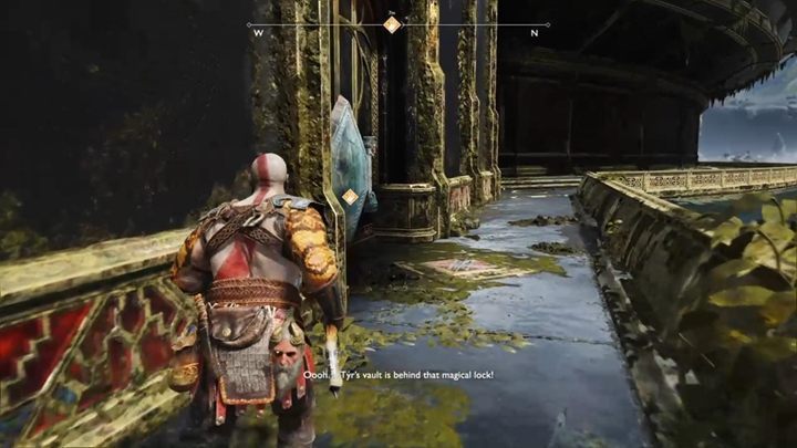 Wejdź do łodzi i płyń do Świątyni Tyra - God Of War: Za zamkniętymi drzwiami - solucja, opis przejścia - God Of War - poradnik do gry