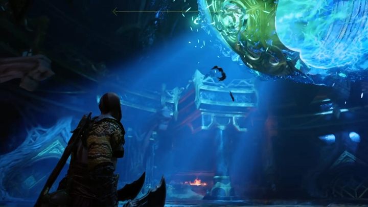 Podejdź do kręcącej się runy - na jednym z pierścieni znajdziesz Wiatry Hel, które możesz pochwycić - God Of War: Czarna Runa - solucja, opis przejścia - God Of War - poradnik do gry