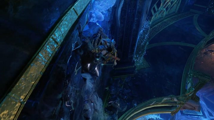 Otwórz drzwi, pokonaj wrogów i tym razem wespnij się na poziom powyżej - God Of War: Czarna Runa - solucja, opis przejścia - God Of War - poradnik do gry