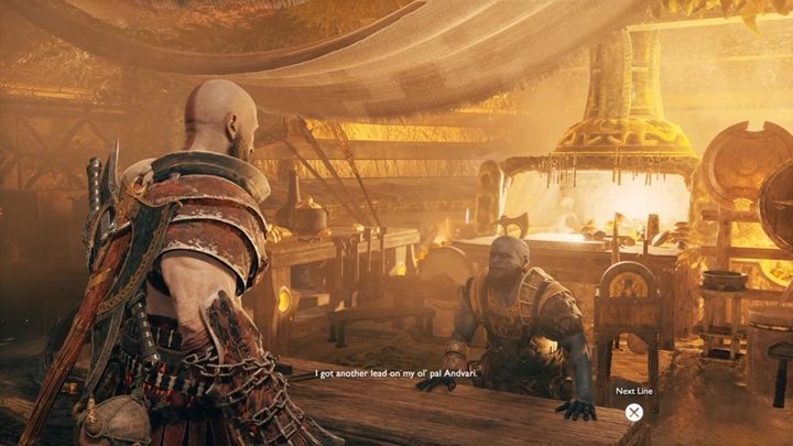 Udaj się do sklepu Broka, a zleci ci wykonanie kolejnej przysługi (jeśli wykonałeś poprzednią dla niego) - God Of War: Wróć na szczyt - solucja, opis przejścia - God Of War - poradnik do gry