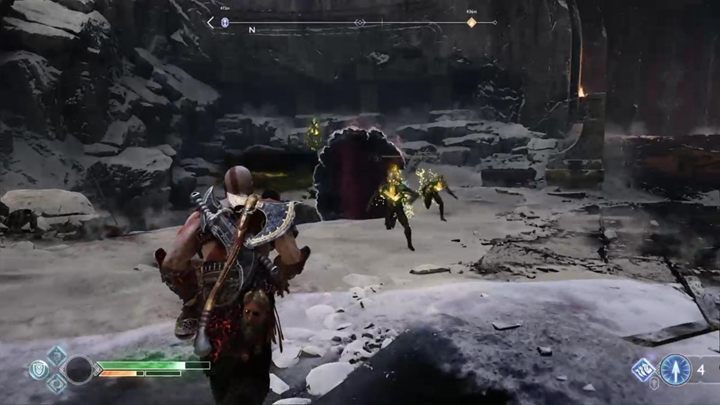 Po rozmowie, zjawią się wrogowie i to całe zatrzęsienie - God Of War: Wróć na szczyt - solucja, opis przejścia - God Of War - poradnik do gry