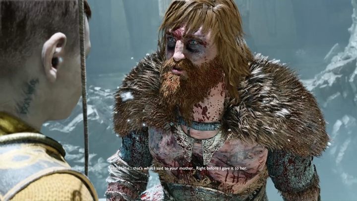 W końcu dotrzesz do sali ze statuą Jelenia i spotkasz tam ocalałego syna Thora - God Of War: Wróć na szczyt - solucja, opis przejścia - God Of War - poradnik do gry