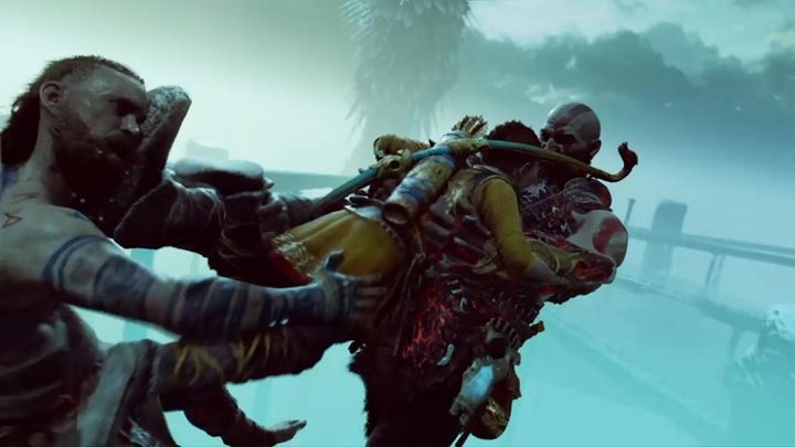Czeka cię teraz widowiskowa cutscenka - akcja przenosi się do Helheimu - God Of War: Wróć na szczyt - solucja, opis przejścia - God Of War - poradnik do gry
