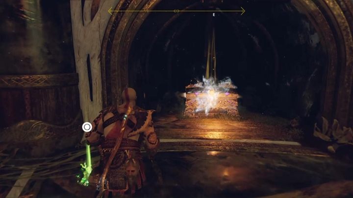Zniszcz wrogów, a pułapka zapadnie się i będziesz mógł zebrać drugi fragment klucza prowadzącego do Niflheim (fioletowa skrzynia) - God Of War: Droga do Jotunheimu - solucja, opis przejścia - God Of War - poradnik do gry