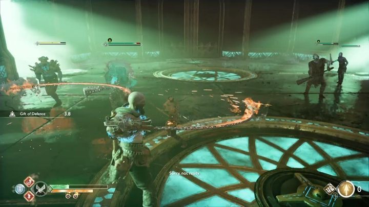 Trzeci przystanek to Helheim - na mroźnych wrogów najlepiej użyć Ostrzy Chaosu i zachować bezpieczny dystans - God Of War: Między Światami - solucja, opis przejścia - God Of War - poradnik do gry