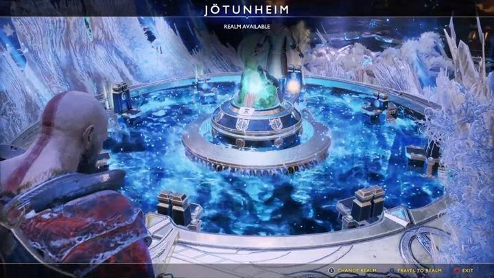 Udaj się do komnaty ze światami i spróbuj wybrać Jotunheim - God Of War: Jotunheim w zasięgu ręki - solucja, opis przejścia - God Of War - poradnik do gry