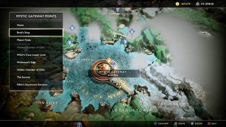 Udaj się do Ukrytej Komnaty, wejdź do środka i skorzystaj z Mistycznej Bramy - God Of War: Prochy Matki - solucja, opis przejścia - God Of War - poradnik do gry