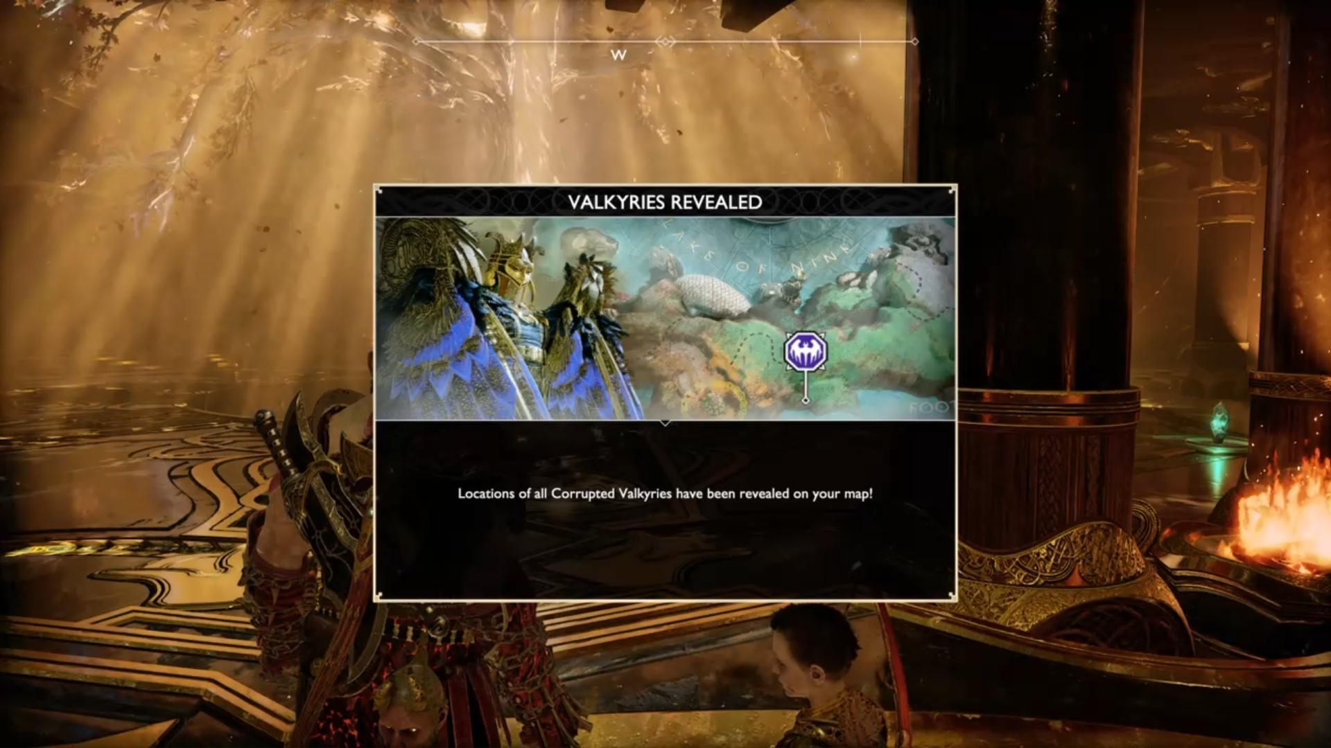 Lokacje legendarnych walkirii zostaną ujawnione na mapie - God Of War: Powrót do domu - solucja, opis przejścia - God Of War - poradnik do gry