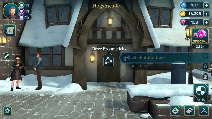 Drink Butterbeer - do Tree Brooomsticks możesz wyskoczyć ze znajomymi na 3 roku nauki - Jak rozwijać znajomości z uczniami poza misjami w HP i Tajemnica Hogwartu? - Harry Potter i Tajemnica Hogwartu - poradnik do gry