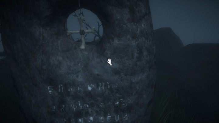 W czwartym kamieniu musisz umieścić kości splecione tak, aby tworzyły krzyż - Rozwiązanie zagadek | Island Lake Ridden - Lake Ridden - poradnik do gry