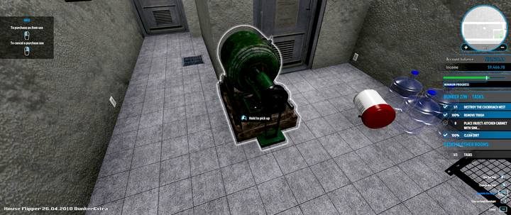 Bunkier nie jest kompletny i wymaga także dodatkowego umeblowania - Zlecenie Maria Strachowska, solucja, House Flipper - House Flipper - poradnik do gry