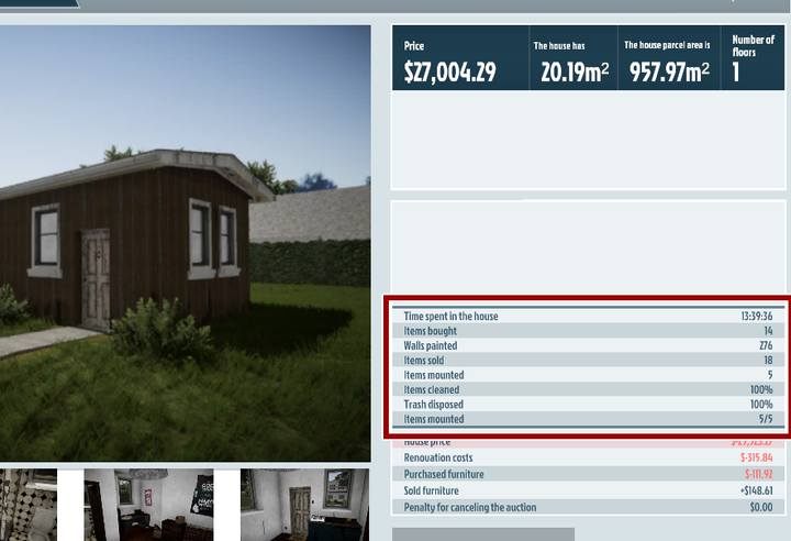 Jeśli uważasz, że twoja praca jest skończona, wróć na chwilę do swojego biura korzystając z menu (następuje wtedy jednocześnie autozapis gry) - Podstawowe informacje o inwestycjach w House Flipper - House Flipper - poradnik do gry