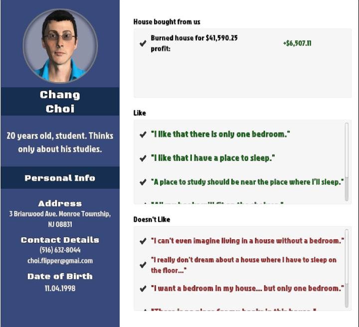 Chang Choi - Chang Choi | kupcy w House Flipper - House Flipper - poradnik do gry