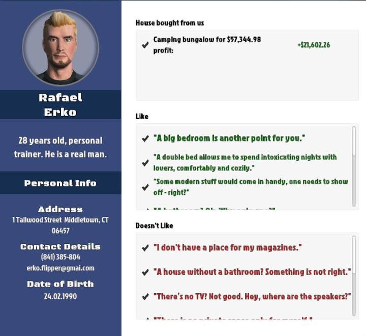 Rafael Erko - Rafael Erko | kupcy w House Flipper - House Flipper - poradnik do gry