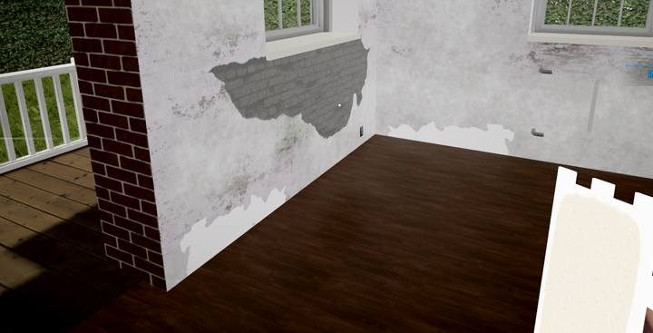 Po zakupie postaw je na ziemi i wciśnij klawisz E trzymając kursor nad wiaderkiem - House Flipper | Rodzaje prac budowlanych - House Flipper - poradnik do gry