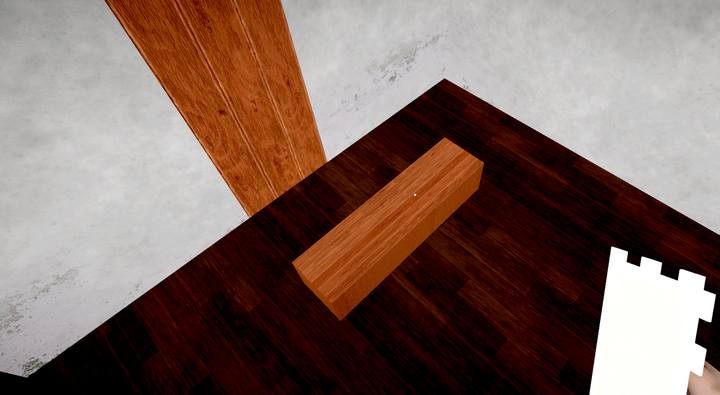 Weź do ręki szpachelkę i podnoś kolejne panele bądź płytki z podłogi, po czym doklejaj je do ściany w wybranych miejscach. - House Flipper | Rodzaje prac budowlanych - House Flipper - poradnik do gry