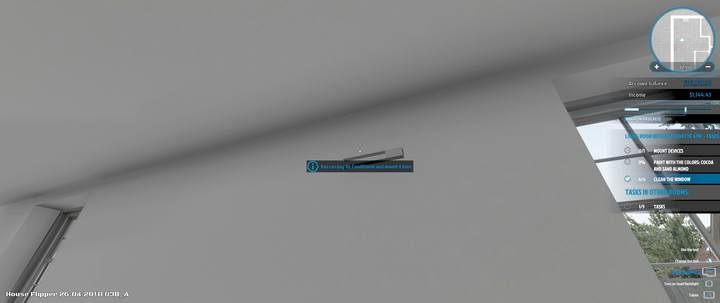 Klimatyzatory wieszane są pod sufitem, łatwo nie zauważyć uchwytów montażowych chodząc swobodnie po pokoju - Zlecenie Tymon Gwiezdny (Tim Star), solucja, House Flipper - House Flipper - poradnik do gry