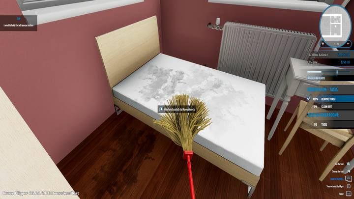 Jeśli jakiekolwiek przebarwienie wydaje ci się podejrzane, spróbuj potraktować je mopem - Zlecenie Sandra Żur (Sara Lewis), solucja, House Flipper - House Flipper - poradnik do gry